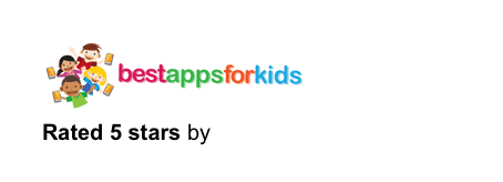 
Rated 5 stars by BestAppsForKids.com
