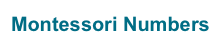 Montessori Numbers