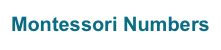 Montessori Numbers